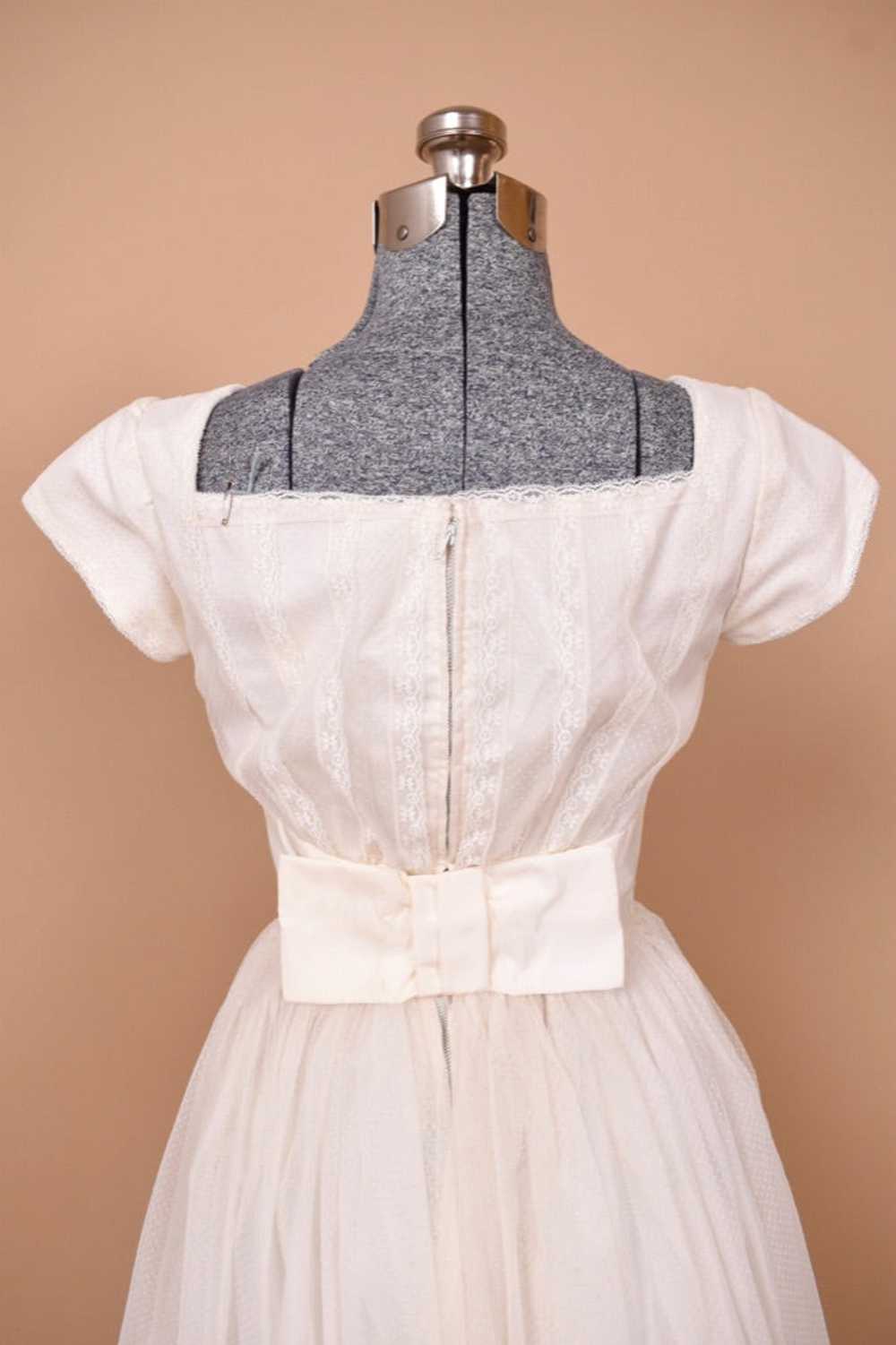 White 50s Princess Wedding Dress By Harry Keiser,… - image 8