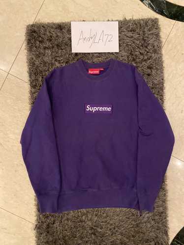 Supreme Box Logo Crewneck Blue Bogo Mens Large L/S Sweatshirt F9