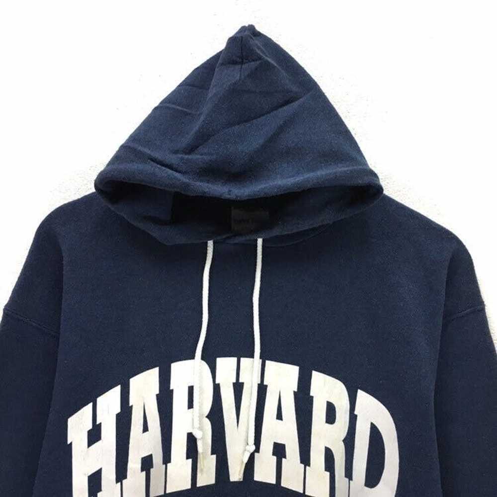 Harvard Vintage 90s Harvard Hoodie Big Logo Spell… - image 5