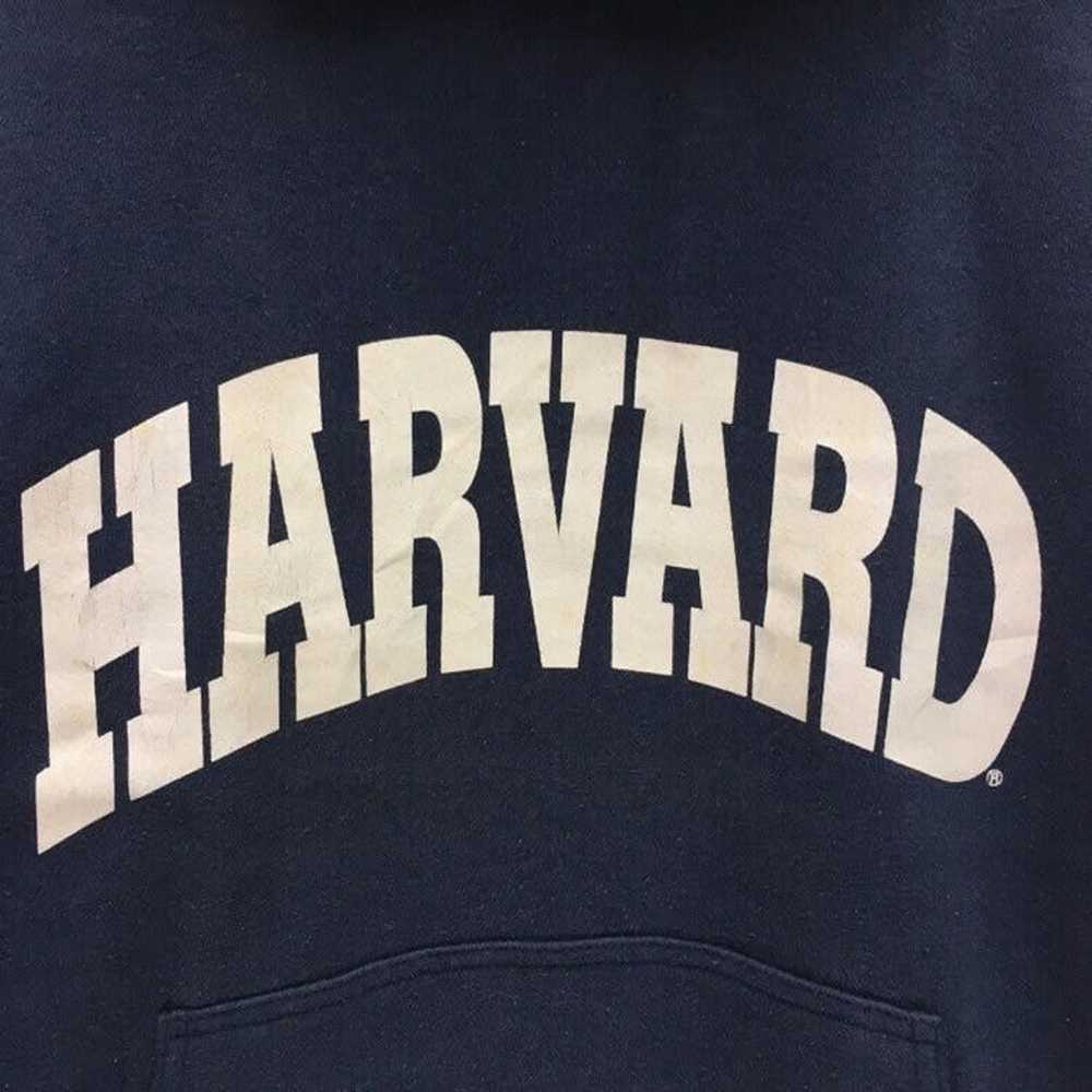 Harvard Vintage 90s Harvard Hoodie Big Logo Spell… - image 6