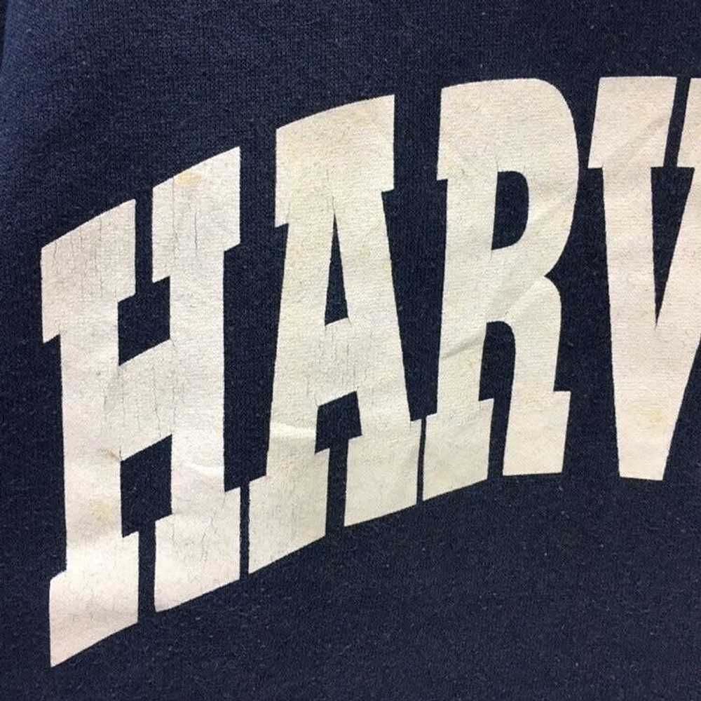 Harvard Vintage 90s Harvard Hoodie Big Logo Spell… - image 7