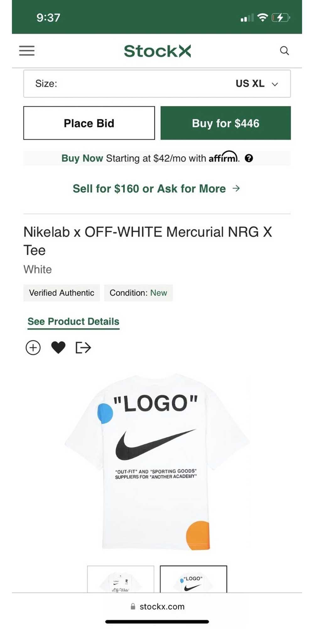 Nike × Off-White Nikelab x OFF-WHITE Mercurial NR… - image 8