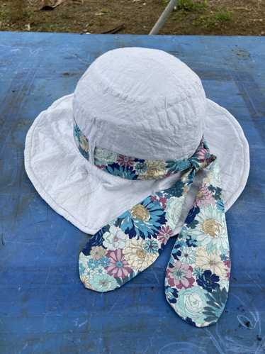 Japanese Niche Designer Bucket Hat Showing Small Face Retro Beggar Style  Splicing Contrasting Color Denim Basin Caps for Women