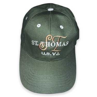 ST. Thomas U.S. Virgin Islands Beige Boat Hat Men's Adjustable Cap/Hat