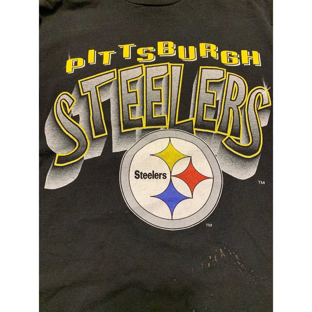 NFL Vtg 97 Single Stitch NFL Pittsburgh Steelers … - image 2
