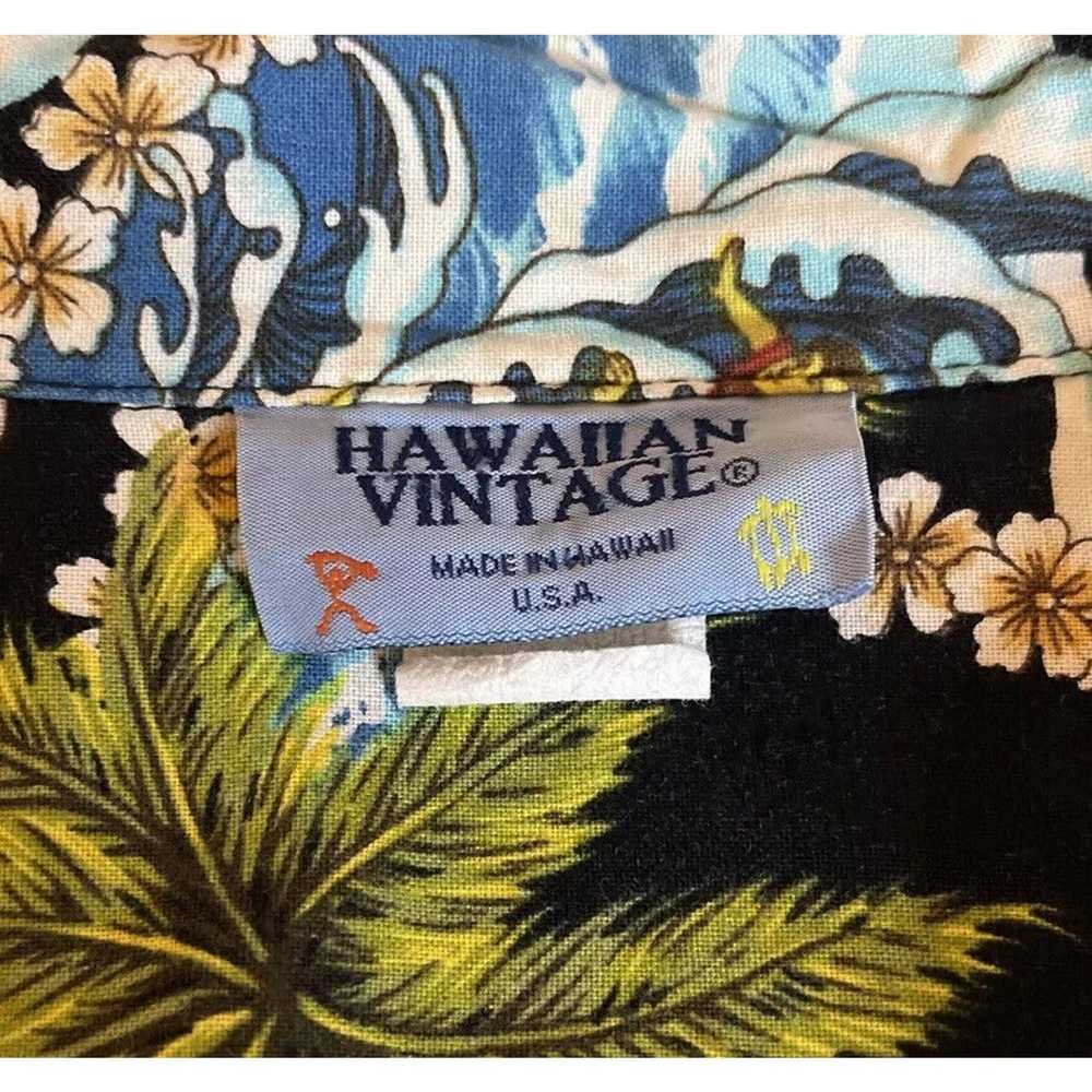 Vintage Mens Hawaiian Vintage Print Hawaiian Aloh… - image 5