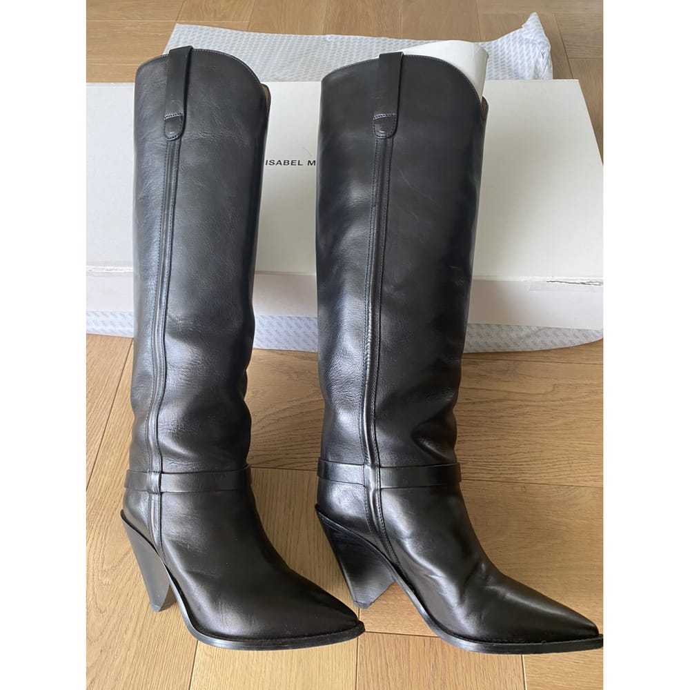 Isabel Marant Leather cowboy boots - image 5