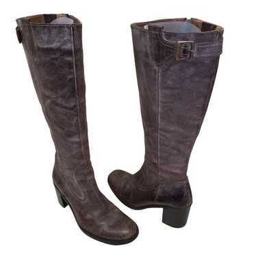 Other DUO Ted Muffy Brown Distressed Western Leath