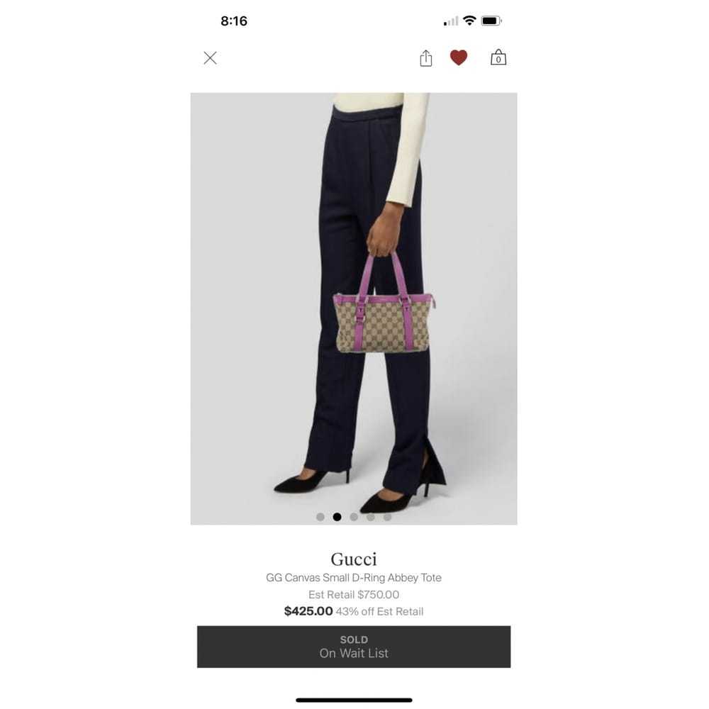 Gucci Abbey cloth tote - image 7