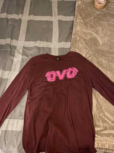 Octobers Very Own OVO scorpion maroon long sleeve