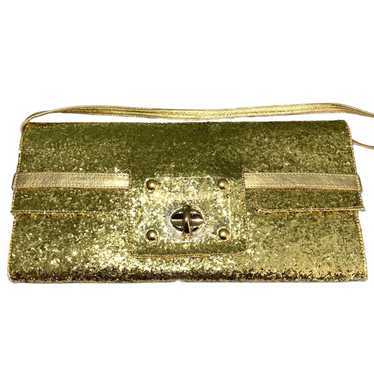 Other Carmen Steffens Womens Clutch Bag Gold Glit… - image 1