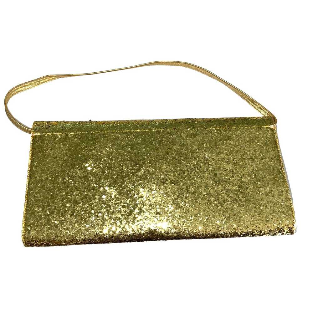 Other Carmen Steffens Womens Clutch Bag Gold Glit… - image 2