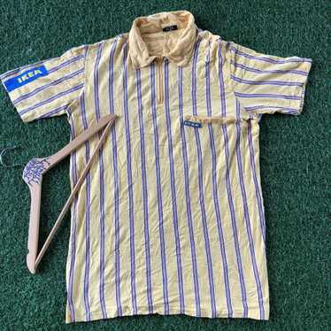 Ikea Vintage Ikea Stripe yellow design Polo tees - image 1