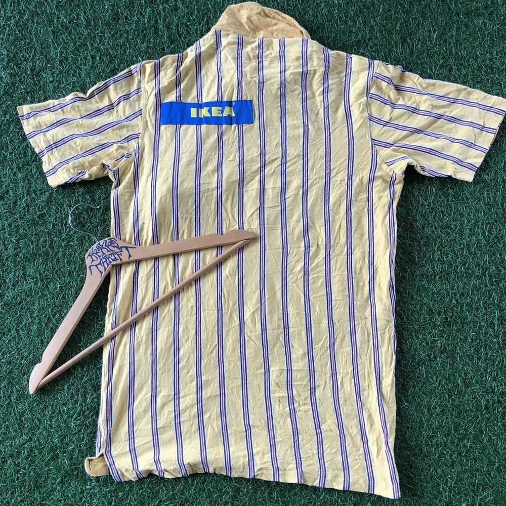 Ikea Vintage Ikea Stripe yellow design Polo tees - image 2