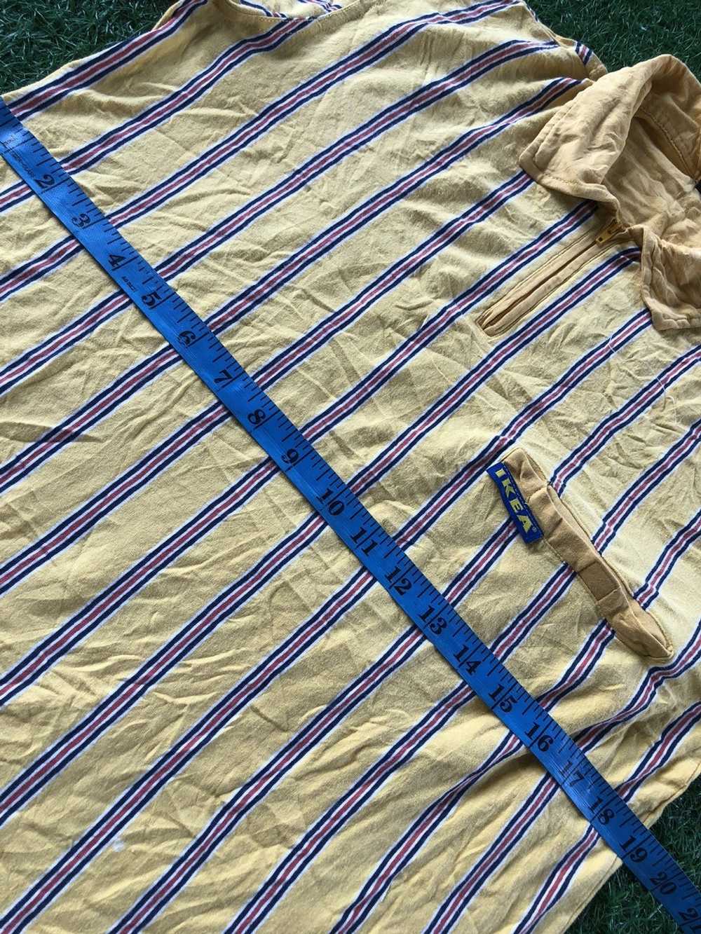 Ikea Vintage Ikea Stripe yellow design Polo tees - image 3