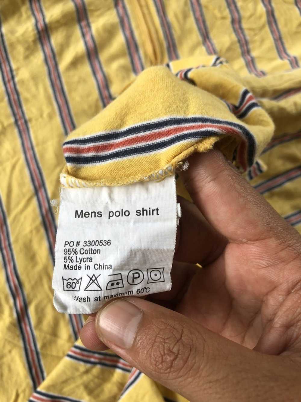 Ikea Vintage Ikea Stripe yellow design Polo tees - image 9