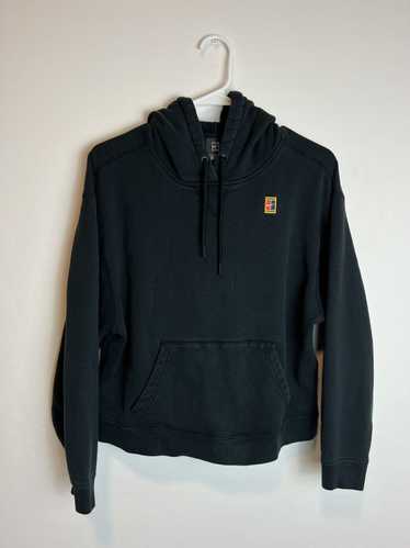 N Nike Court Pullover Black Terry Cotton Hoodie Bo