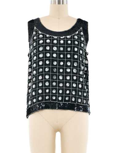 Bead and Sequin Embellished Tank - image 1