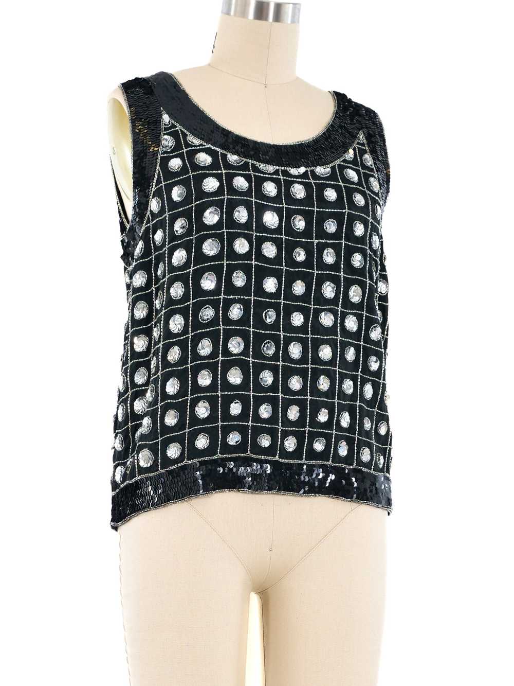 Bead and Sequin Embellished Tank - image 3