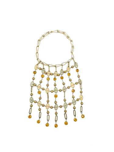 Crystal Cage Bib Necklace