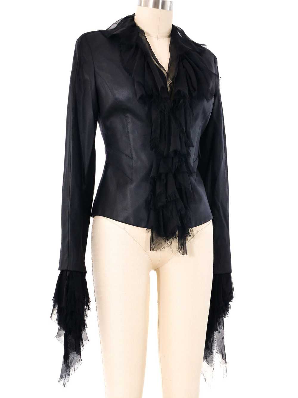 Gianni Versace Ruffle Trimmed Jacket - image 3