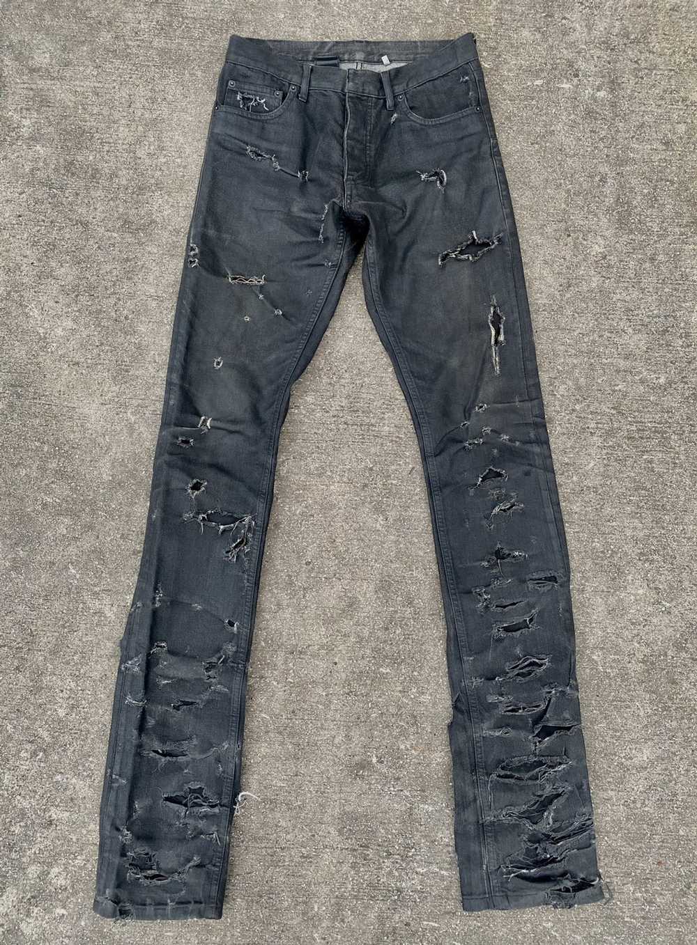 Dior × Hedi Slimane DIOR STRIP DENIM SS04 WAXED H… - image 1