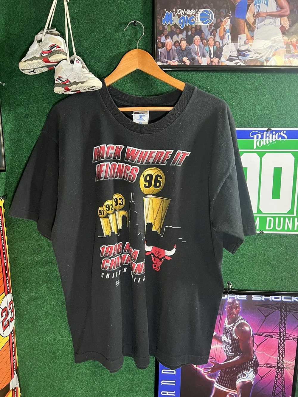 90s red Pro Player Bulls t-shirt Made in USA, retroiscooler