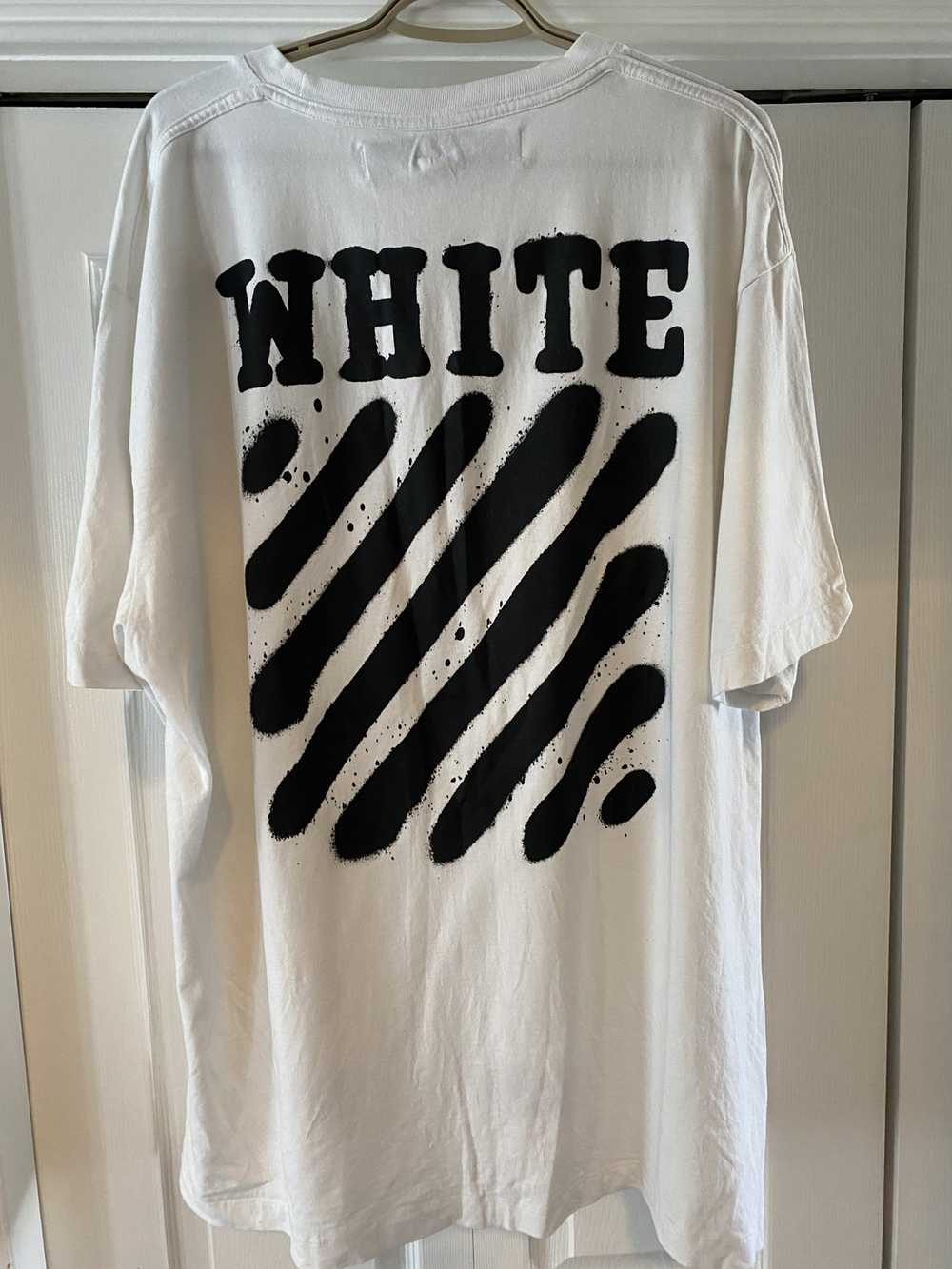 Off-White Off-White SSENSE White Incomplete Spray… - image 2