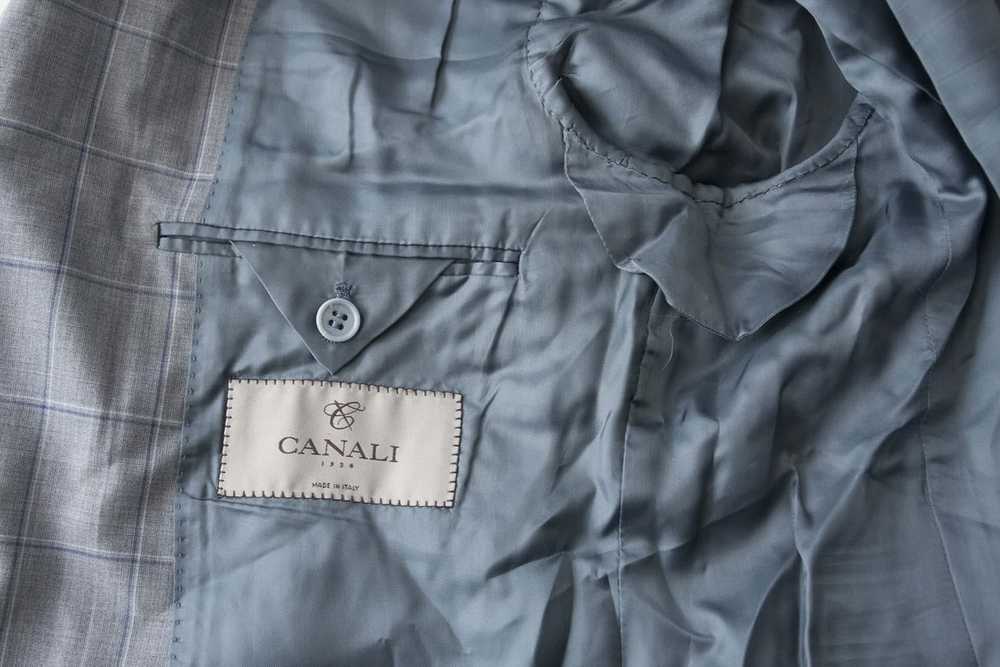 Canali Canali 1934 Wool Jacket Gray Made in Italy… - image 3