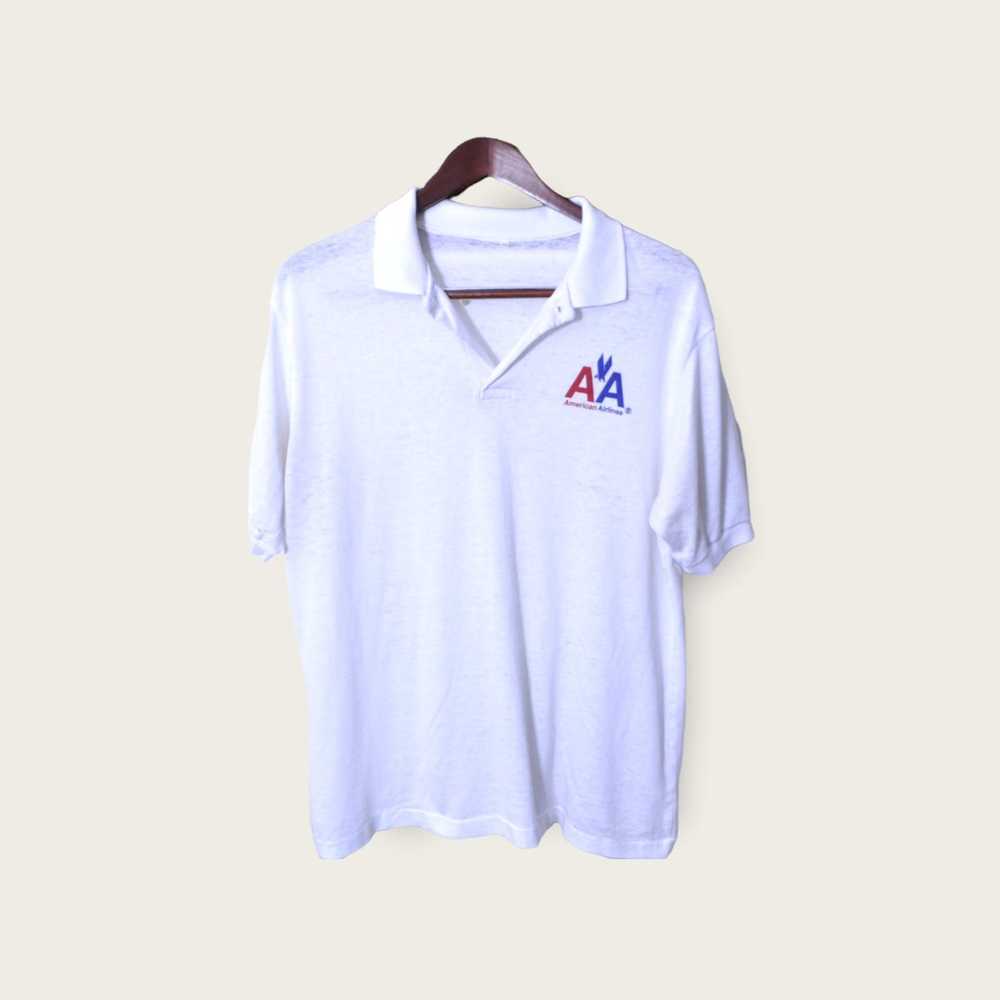 Vintage 80s American Airlines Polo shirt - image 6