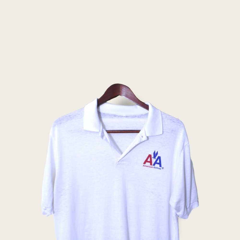 Vintage 80s American Airlines Polo shirt - image 7