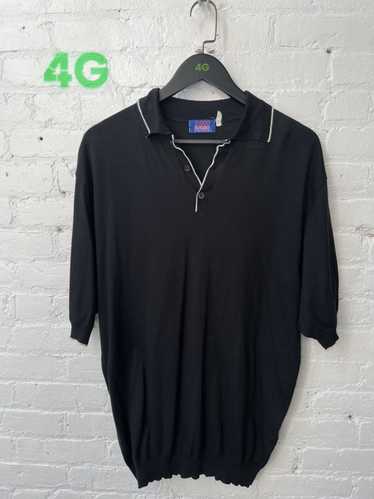 Vintage Vintage 80s Black Soft Thin Polo Shirt BEA