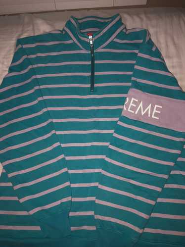 Supreme Striped quarter zip