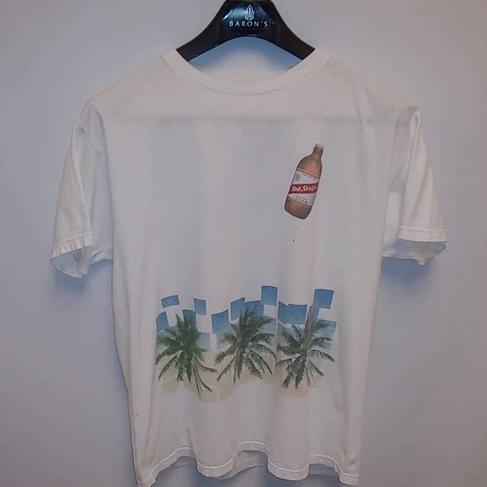 Vintage Large 90s Red Stripe Jamaican Promotional… - image 1