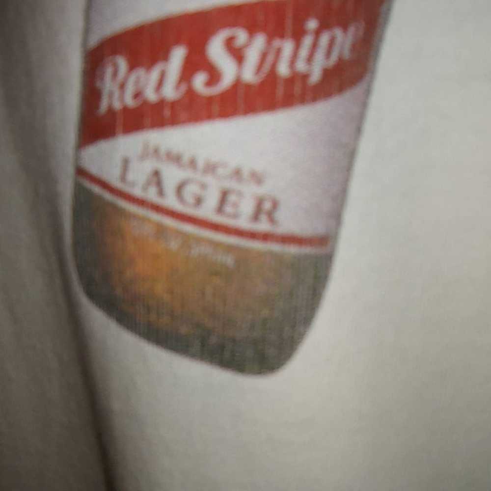 Vintage Large 90s Red Stripe Jamaican Promotional… - image 8