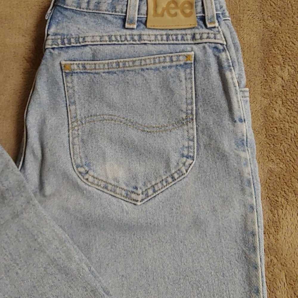Vintage LEE Vintage 33/30 Light Blue 80s Jeans - image 6