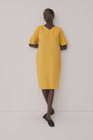 Ysl Marigold Raw Silk Dress
