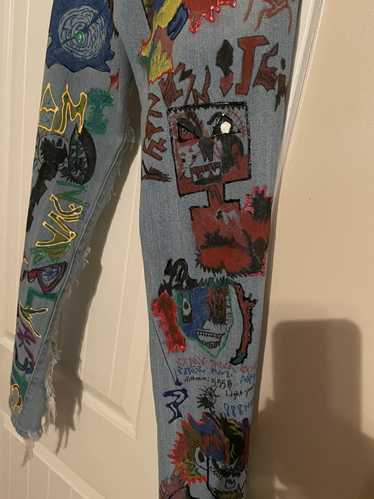 Forever 21 Hand painted custom deZine Jeans