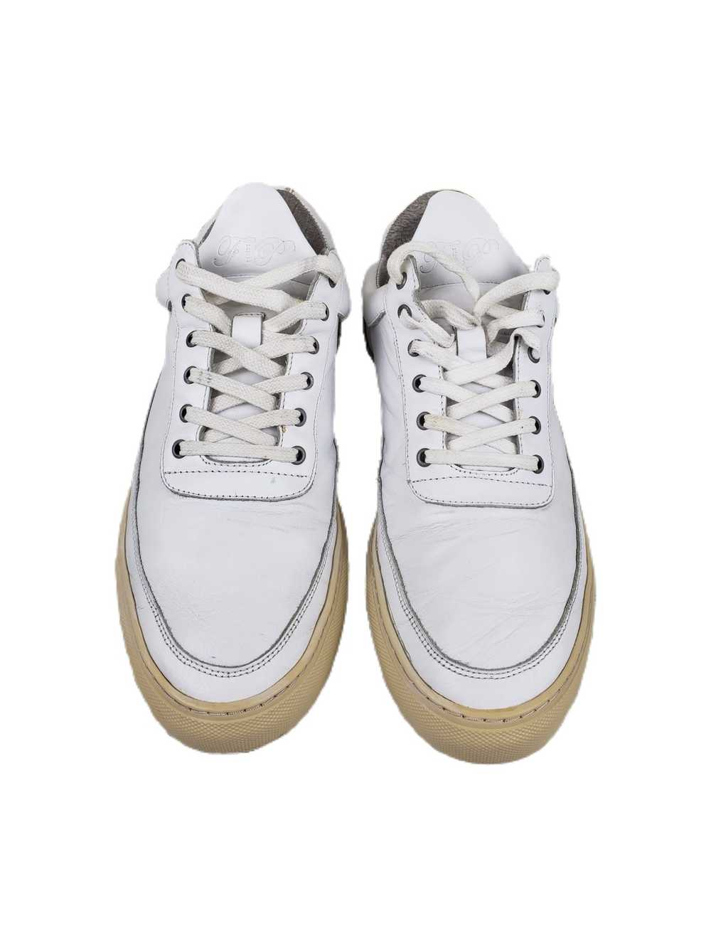 Filling Pieces Filling Pieces White Leather Sneak… - image 3