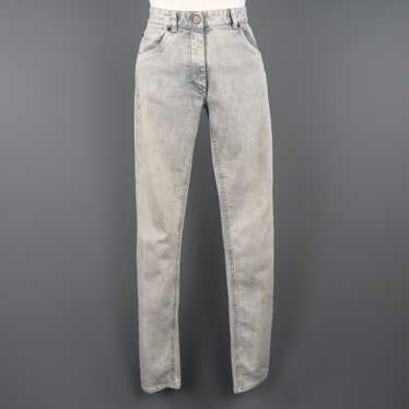 Maison Margiela Light Grey Acid Wash Skinny Jeans - image 1