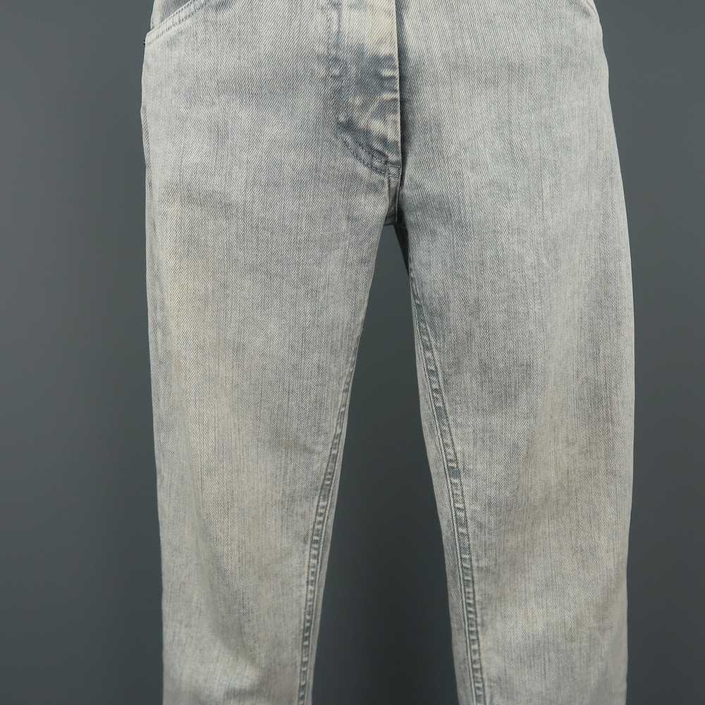 Maison Margiela Light Grey Acid Wash Skinny Jeans - image 2