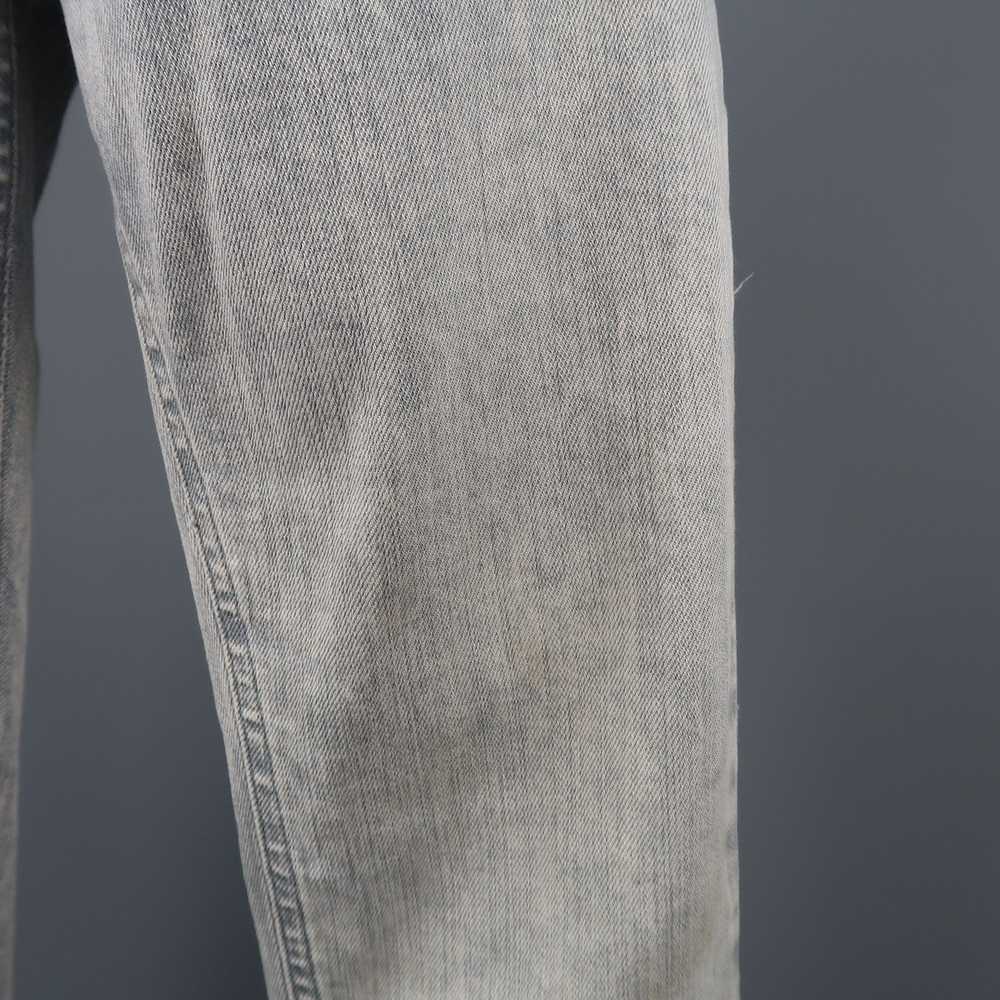 Maison Margiela Light Grey Acid Wash Skinny Jeans - image 3
