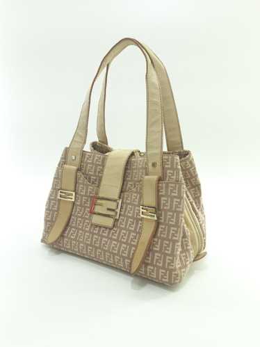 Fendi Authentic Fendi Monogram Pink and Beige Shou