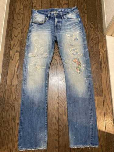 Hysteric Glamour hysteric glamour damage jeans