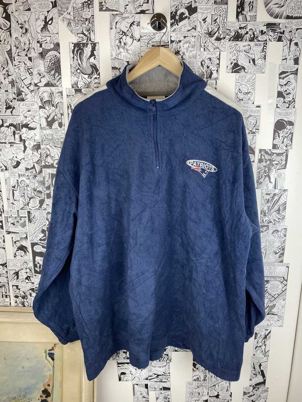 NFL × Vintage Vintage Patriots NFL 90s zip up cre… - image 2