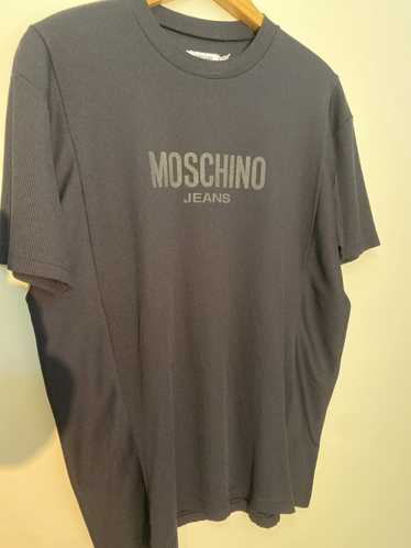 Moschino × Vintage 90s Moschino Jeans Black tee - image 1