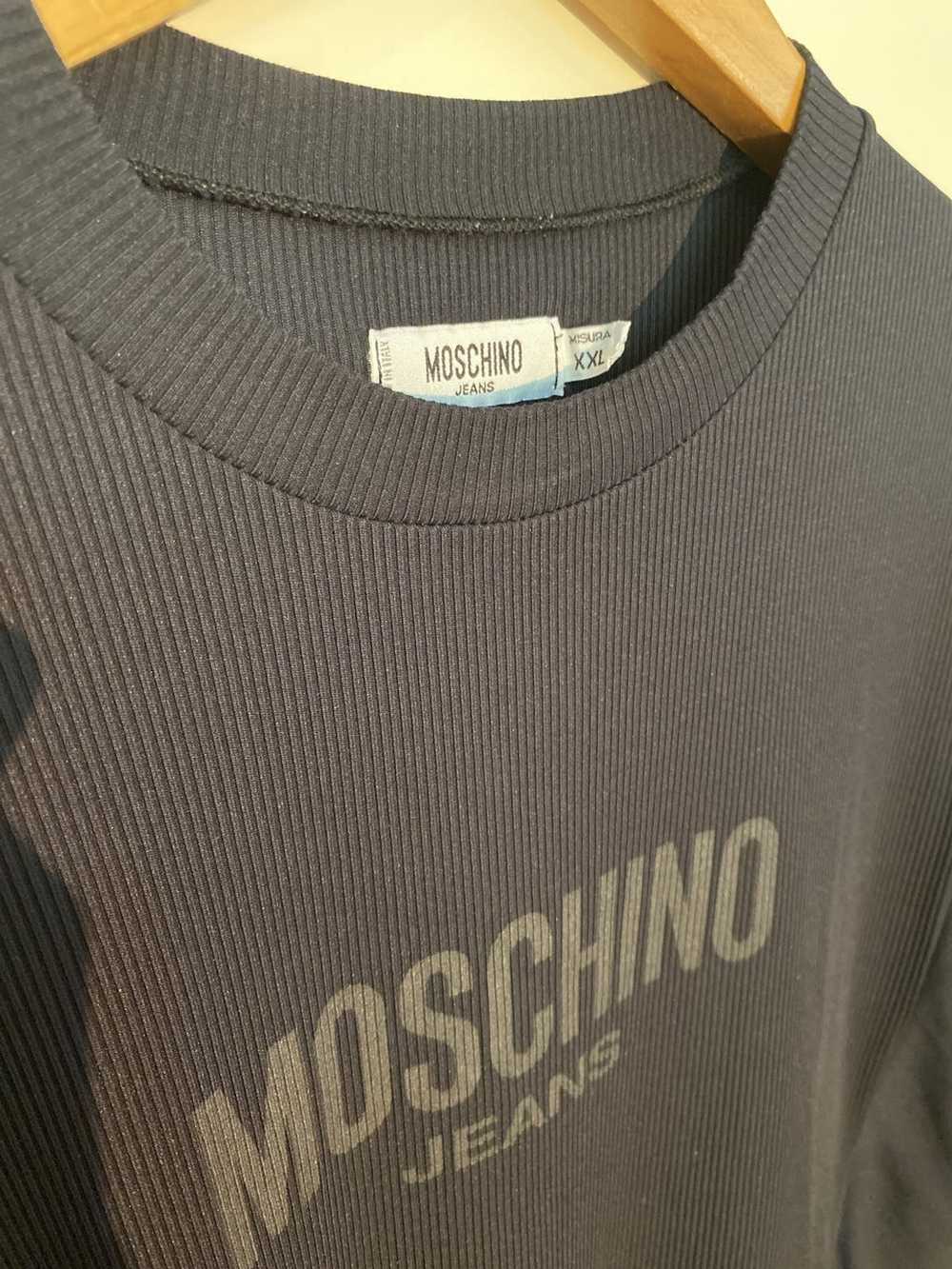 Moschino × Vintage 90s Moschino Jeans Black tee - image 2