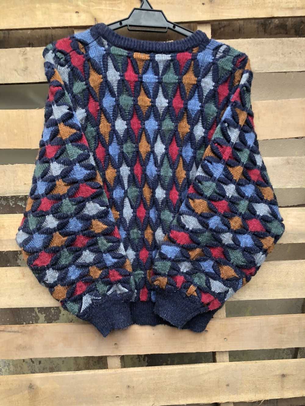 Aran Isles Knitwear × Cardigan × Coloured Cable K… - image 11