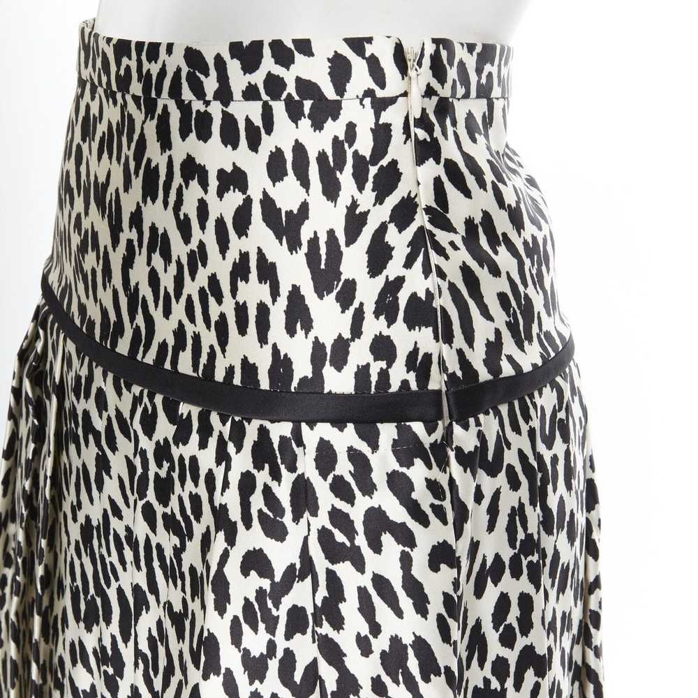 Valentino VALENTINO cotton silk black white leopa… - image 2