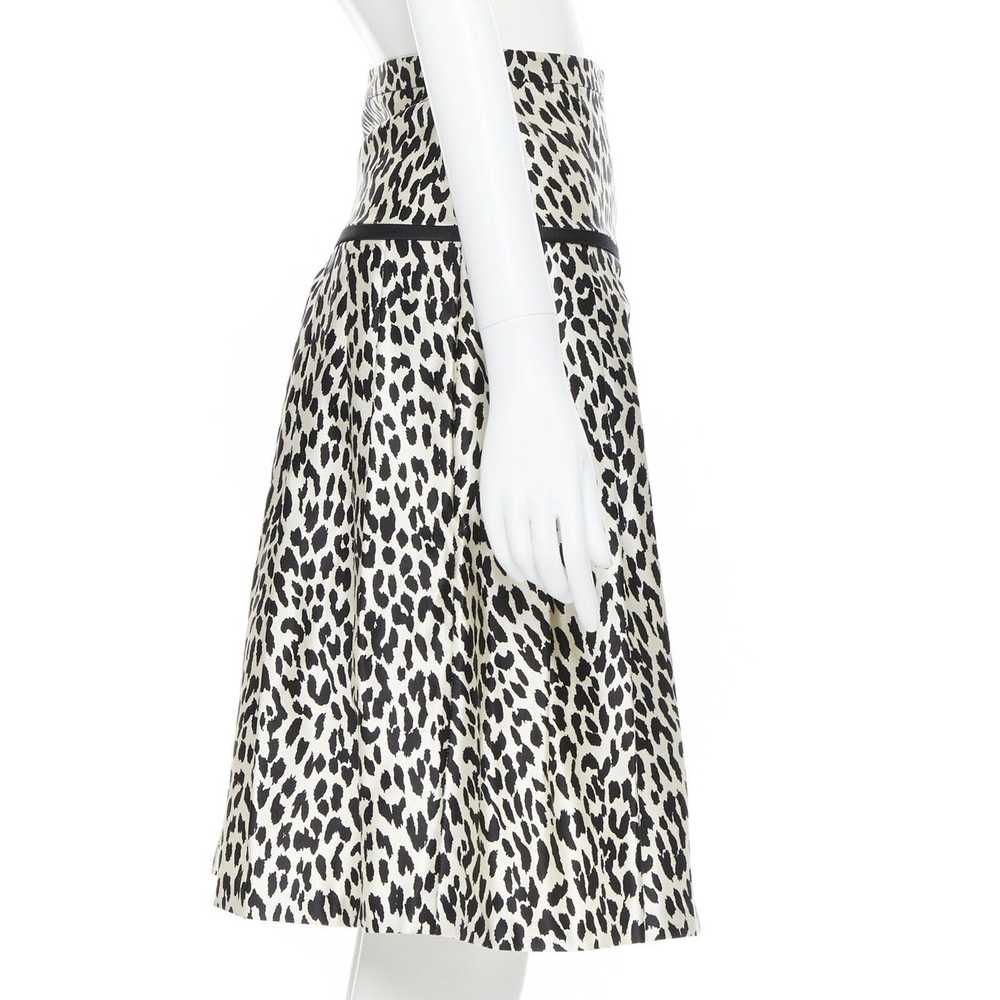 Valentino VALENTINO cotton silk black white leopa… - image 5